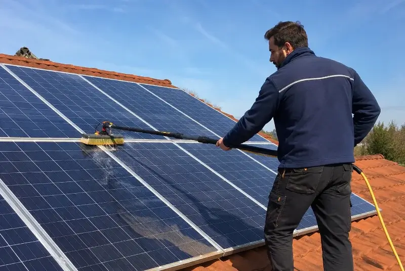 Nettoyage et entretien de panneaux solaires à Hélesmes